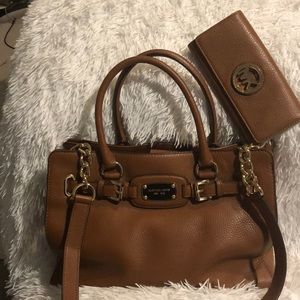 Michael Kors Handbag with large matching wallet